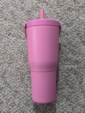 BrüMate Pink Insulated Tumbler with Straw - 24oz